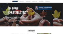 Desktop Screenshot of drghoshcharitabletrust.org